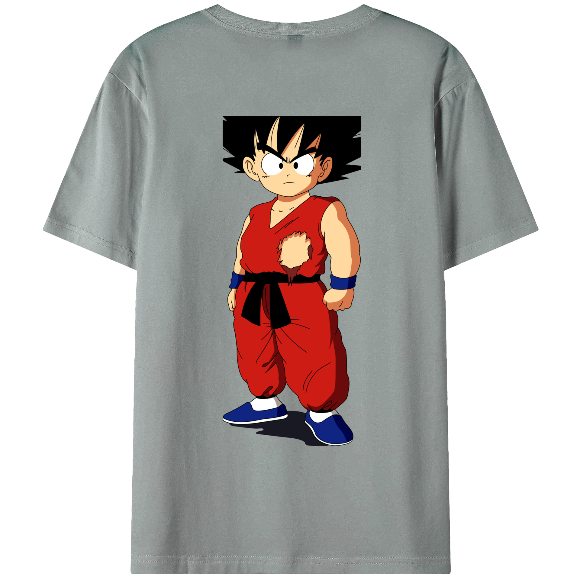 （画像用） ドラゴンボール 孫悟空（そん ごくう）Son Goku カカロット DRAGON BALL Kakarotto 綿100％ メンズ半袖Tシャツ（バックプリント） 通気性